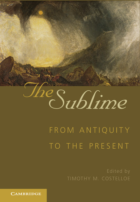 The Sublime; From Antiquity to the Present (Hardback) 9780521194372