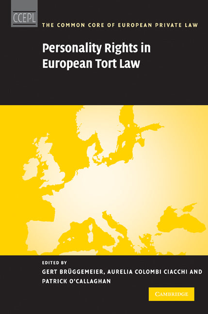 Personality Rights in European Tort Law (Hardback) 9780521194914