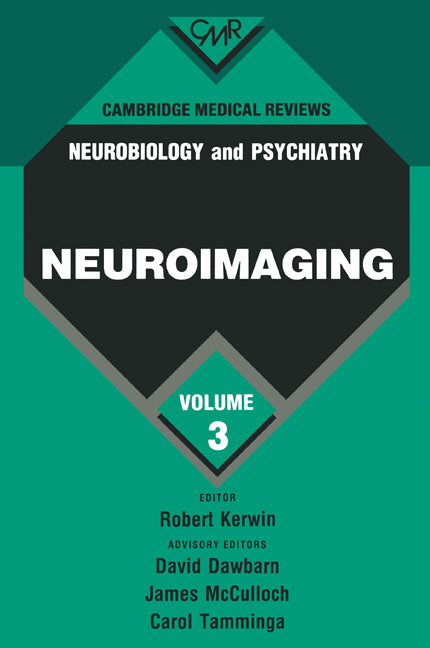 Cambridge Medical Reviews: Neurobiology and Psychiatry: Volume 3 (Paperback) 9780521203500
