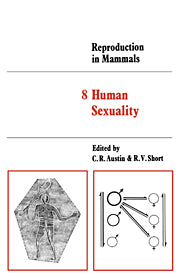 Reproduction in Mammals: Volume 8, Human Sexuality (Paperback) 9780521294614