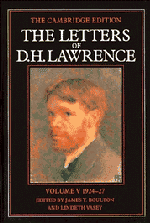 The Letters of D. H. Lawrence: Volume 5, March 1924–March 1927 (Hardback) 9780521231145