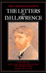 The Letters of D. H. Lawrence: Volume 8, Previously Unpublished Letters and General Index (Hardback) 9780521231176