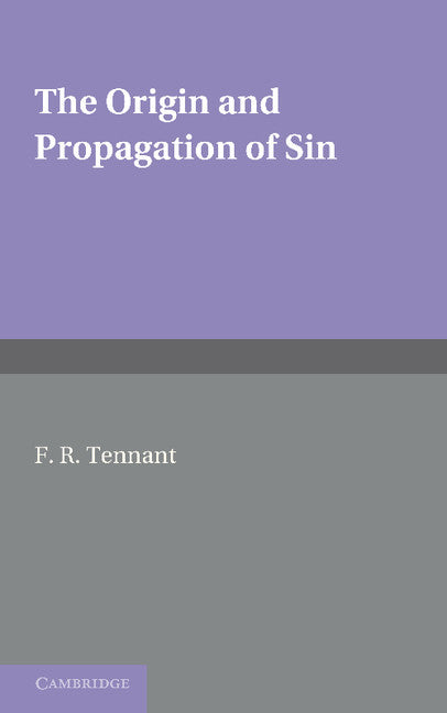 The Origin and Propagation of Sin (Paperback) 9780521238571