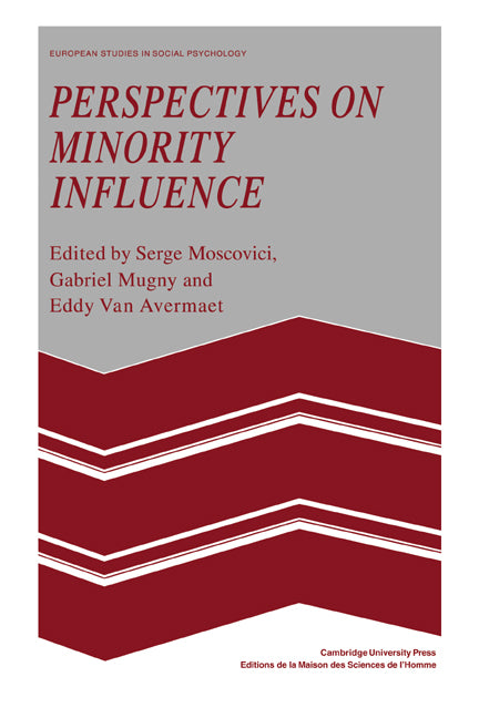 Perspectives on Minority Influence (Hardback) 9780521246958