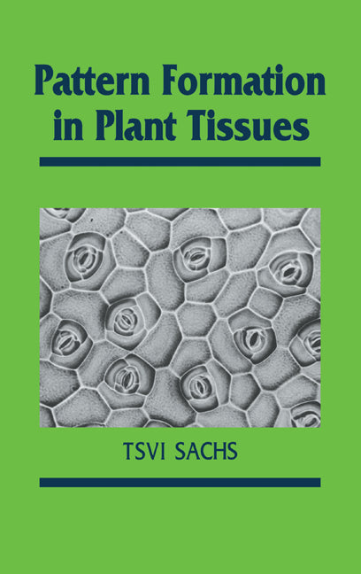 Pattern Formation in Plant Tissues (Hardback) 9780521248655