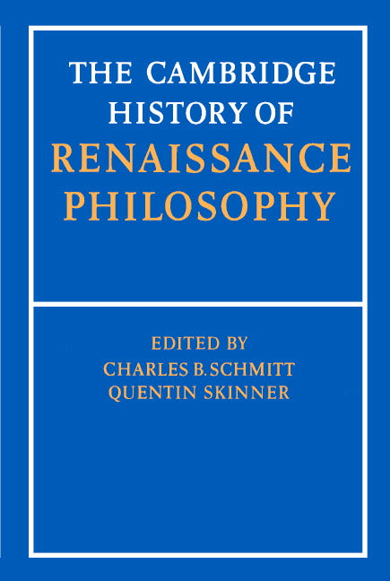 The Cambridge History of Renaissance Philosophy (Hardback) 9780521251044