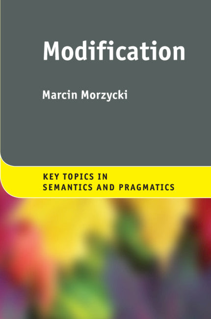 Modification (Paperback) 9780521264167