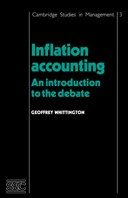 Inflation Accounting; An Introduction to the Debate (Paperback) 9780521270557