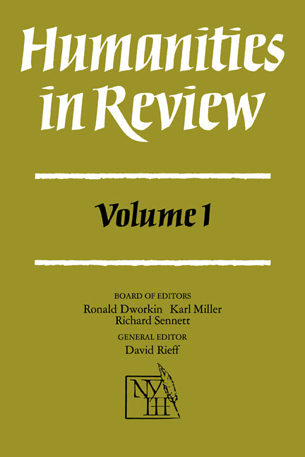 Humanities in Review: Volume 1 (Paperback) 9780521271059