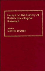 Essays on the History of British Sociological Research (Paperback) 9780521274845