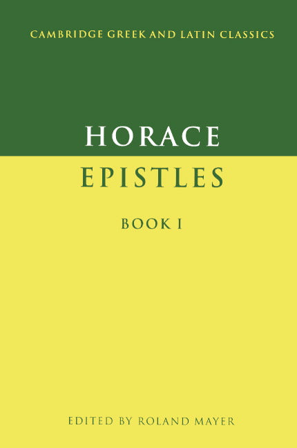 Epistles Book I (Paperback) 9780521277549