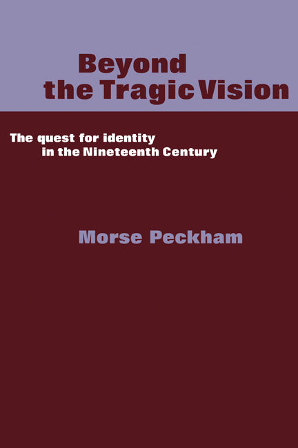 Beyond the Tragic Vision; The Quest for Identity in the Nineteenth Century (Paperback) 9780521281539