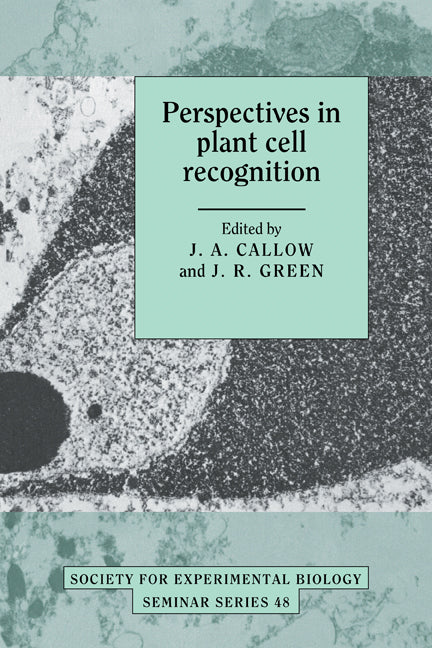 Perspectives in Plant Cell Recognition (Paperback) 9780521281805