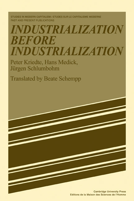 Industiarlization before Industiarlization (Paperback) 9780521282284