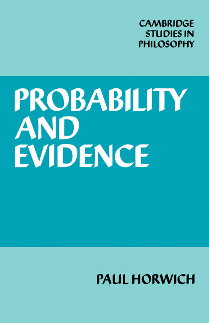 Probability and Evidence (Paperback) 9780521283366