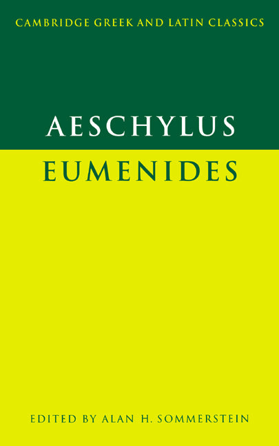 Aeschylus: Eumenides (Paperback) 9780521284301