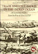 Trade and Civilisation in the Indian Ocean; An Economic History from the Rise of Islam to 1750 (Paperback) 9780521285421