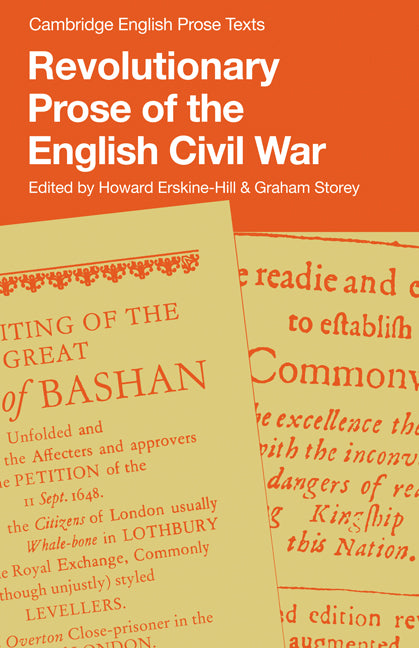 Revolutionary Prose of the English Civil War (Paperback) 9780521286701