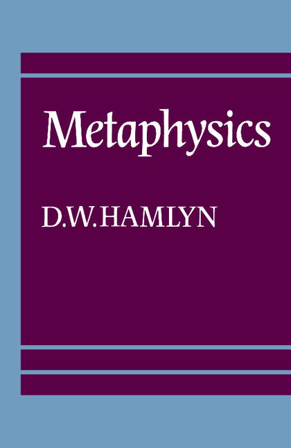 Metaphysics (Paperback) 9780521286909