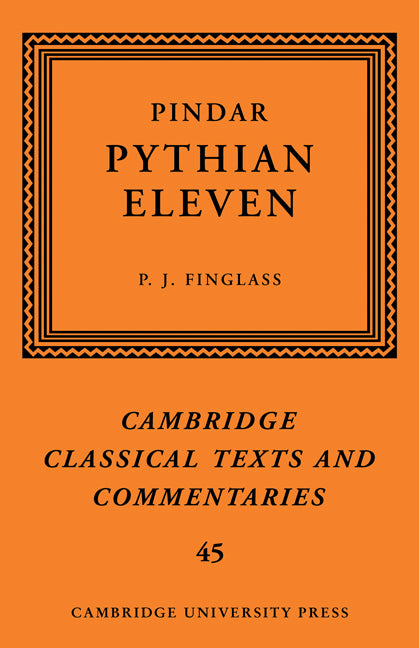 Pindar: 'Pythian Eleven' (Paperback) 9780521289900