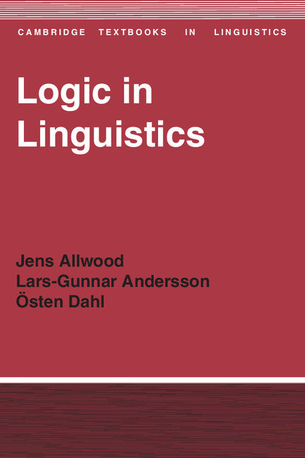 Logic in Linguistics (Paperback) 9780521291743