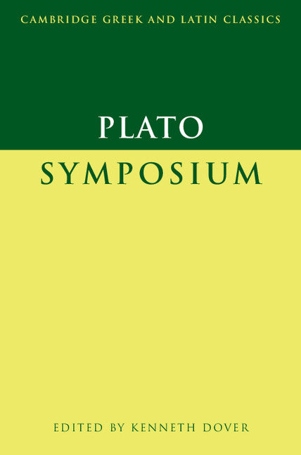 Plato: Symposium (Paperback) 9780521295239