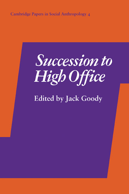 Succession to High Office (Paperback) 9780521297325