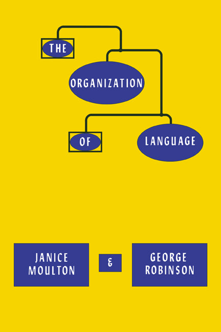 The Organization of Language (Paperback) 9780521298513