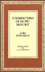 Foundations of Music History (Paperback) 9780521298902