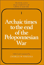 Archaic Times to the End of the Peloponnesian War (Paperback) 9780521299466