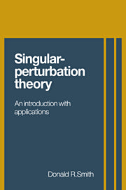 Singular-Perturbation Theory; An Introduction with Applications (Paperback / softback) 9780521103077