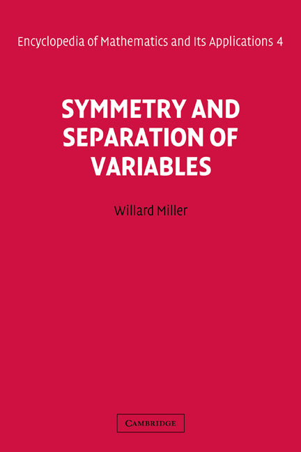 Symmetry and Separation of Variables (Hardback) 9780521302241