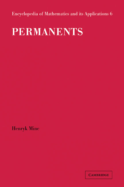 Permanents (Hardback) 9780521302265