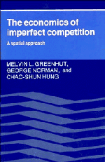 The Economics of Imperfect Competition; A Spatial Approach (Hardback) 9780521305525