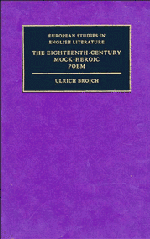 The Eighteenth-Century Mock-Heroic Poem (Hardback) 9780521309653