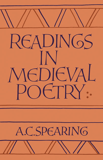 Readings in Medieval Poetry (Paperback) 9780521311335