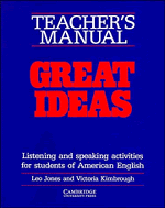 Great Ideas Teacher's manual; Listening and Speaking Activities for Students of American English (Paperback) 9780521312431