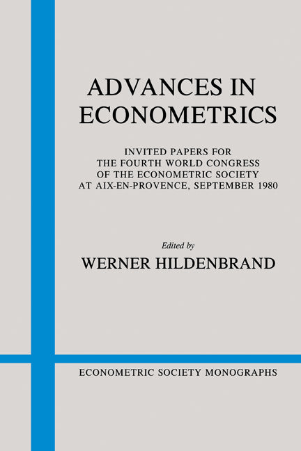 Advances in Econometrics (Paperback) 9780521312677