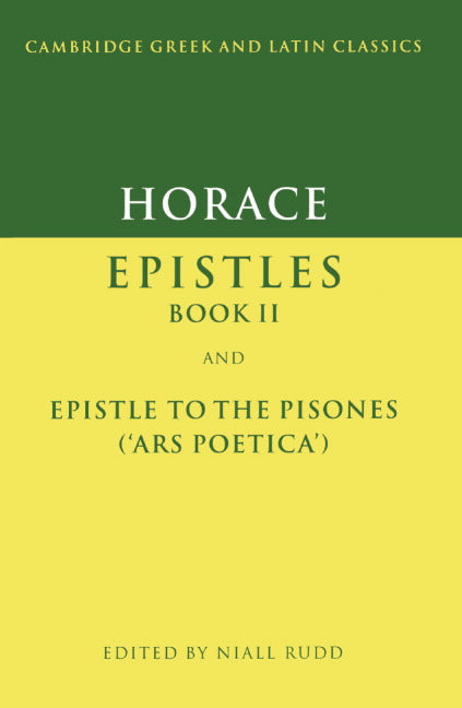 Horace: Epistles Book II and Ars Poetica (Paperback) 9780521312929