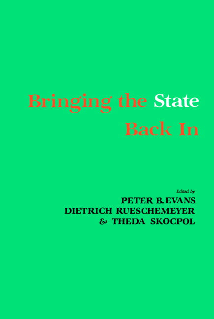 Bringing the State Back In (Paperback) 9780521313131