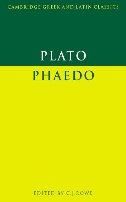 Plato: Phaedo (Paperback) 9780521313186