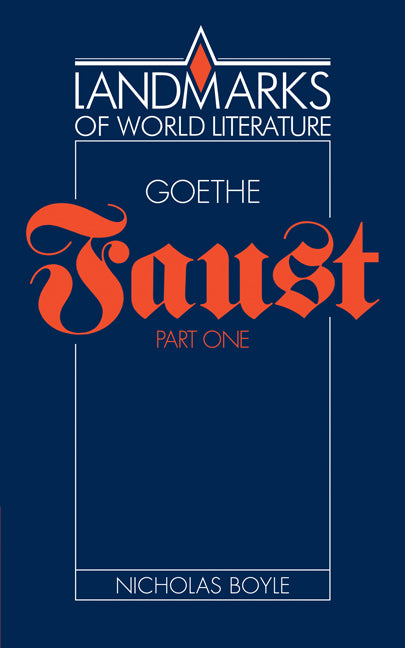Goethe: Faust Part One (Paperback) 9780521314121