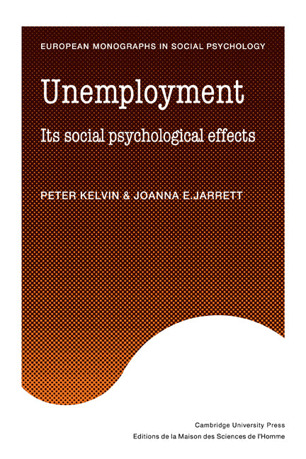 Unemployment (Paperback) 9780521315180