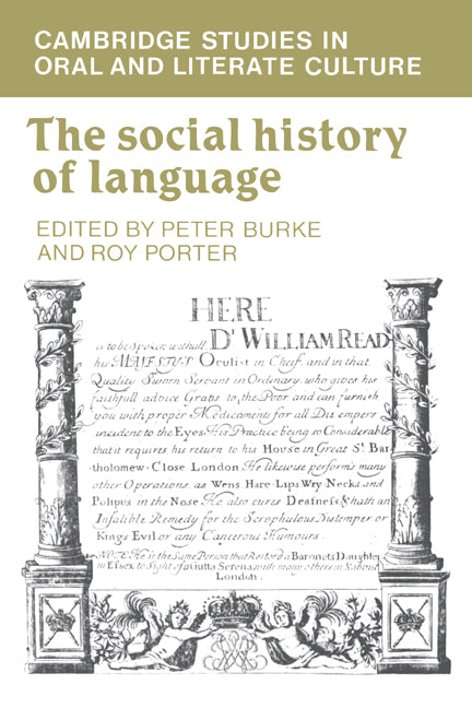 The Social History of Language (Paperback) 9780521317634