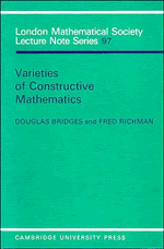 Varieties of Constructive Mathematics (Paperback) 9780521318020