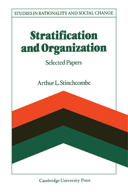 Stratification and Organization; Selected Papers (Hardback) 9780521325882