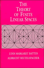 The Theory of Finite Linear Spaces; Combinatorics of Points and Lines (Hardback) 9780521333177