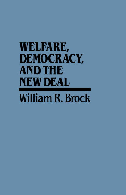 Welfare, Democracy and the New Deal (Hardback) 9780521333795