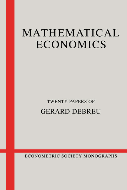 Mathematical Economics; Twenty Papers of Gerard Debreu (Paperback) 9780521335614