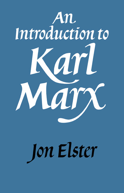 An Introduction to Karl Marx (Paperback) 9780521338318